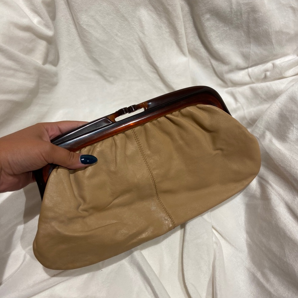 Vintage Genuine Leather Italian Clutch